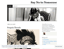 Tablet Screenshot of nonsenseno.wordpress.com
