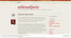 Desktop Screenshot of milenadjoric.wordpress.com