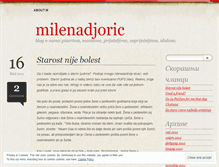 Tablet Screenshot of milenadjoric.wordpress.com