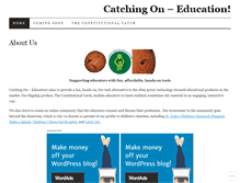 Tablet Screenshot of catchingoneducation.wordpress.com