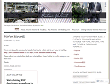 Tablet Screenshot of antoniovalente.wordpress.com