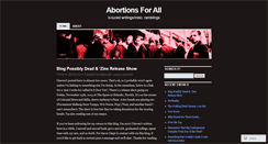 Desktop Screenshot of abortionsforall.wordpress.com