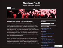 Tablet Screenshot of abortionsforall.wordpress.com