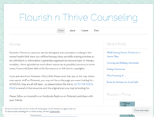 Tablet Screenshot of flourishnthrive.wordpress.com