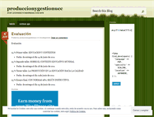 Tablet Screenshot of produccionygestionucc.wordpress.com