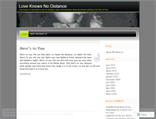 Tablet Screenshot of loveknowsnodistance.wordpress.com