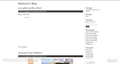 Desktop Screenshot of michaelgarcia1980.wordpress.com
