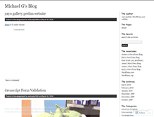 Tablet Screenshot of michaelgarcia1980.wordpress.com