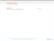 Tablet Screenshot of nicolerants.wordpress.com