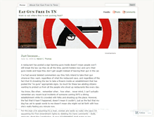 Tablet Screenshot of eatgunfreetn.wordpress.com