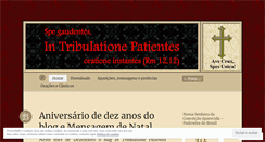 Desktop Screenshot of intribulationepatientes.wordpress.com