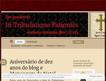 Tablet Screenshot of intribulationepatientes.wordpress.com