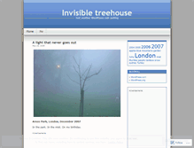 Tablet Screenshot of invisibletreehouse.wordpress.com