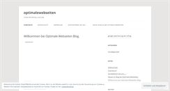 Desktop Screenshot of optimalewebseiten.wordpress.com