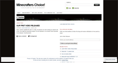 Desktop Screenshot of minecrafterschoice.wordpress.com