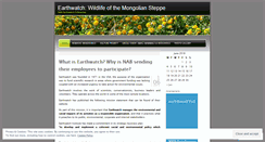 Desktop Screenshot of earthwatchmongolia.wordpress.com
