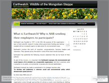Tablet Screenshot of earthwatchmongolia.wordpress.com