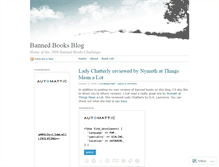 Tablet Screenshot of bannedbookschallenge.wordpress.com