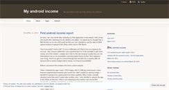 Desktop Screenshot of myandroidincome.wordpress.com