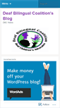 Mobile Screenshot of deafbilingualcoalition.wordpress.com