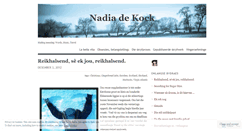 Desktop Screenshot of nadiadekock.wordpress.com