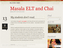 Tablet Screenshot of masalaeltandchai.wordpress.com