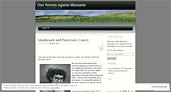 Desktop Screenshot of onewomanagainstmonsanto.wordpress.com