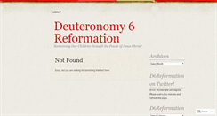Desktop Screenshot of d6reformation.wordpress.com