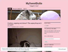 Tablet Screenshot of mysweetbullie.wordpress.com