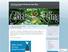 Tablet Screenshot of clickking7181.wordpress.com