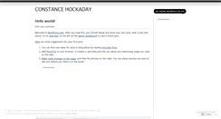 Desktop Screenshot of hockaday.wordpress.com