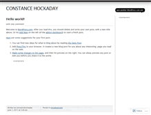 Tablet Screenshot of hockaday.wordpress.com