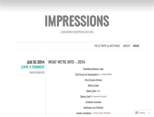 Tablet Screenshot of bhimpressions.wordpress.com