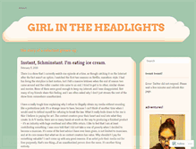 Tablet Screenshot of girlintheheadlights.wordpress.com