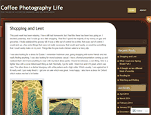 Tablet Screenshot of coffeephotographylife.wordpress.com