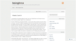 Desktop Screenshot of beingbrca.wordpress.com