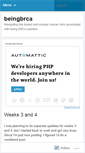 Mobile Screenshot of beingbrca.wordpress.com