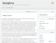 Tablet Screenshot of beingbrca.wordpress.com
