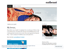 Tablet Screenshot of eatbeast.wordpress.com