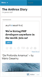 Mobile Screenshot of anthraxdiary.wordpress.com