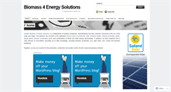 Desktop Screenshot of biomass4energysolutions.wordpress.com
