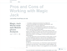 Tablet Screenshot of magicjackreviews33.wordpress.com