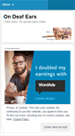 Mobile Screenshot of ondeafears.wordpress.com
