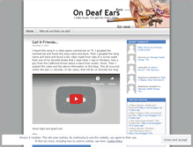 Tablet Screenshot of ondeafears.wordpress.com