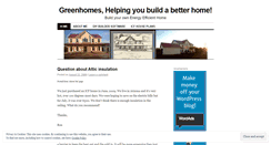 Desktop Screenshot of greenhomes.wordpress.com
