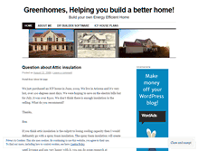 Tablet Screenshot of greenhomes.wordpress.com