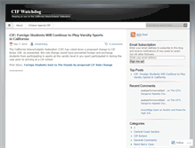 Tablet Screenshot of cifwatchdog.wordpress.com
