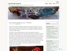 Tablet Screenshot of craftaholique.wordpress.com