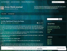 Tablet Screenshot of jesusdeck.wordpress.com