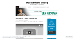 Desktop Screenshot of msjenkirkman.wordpress.com